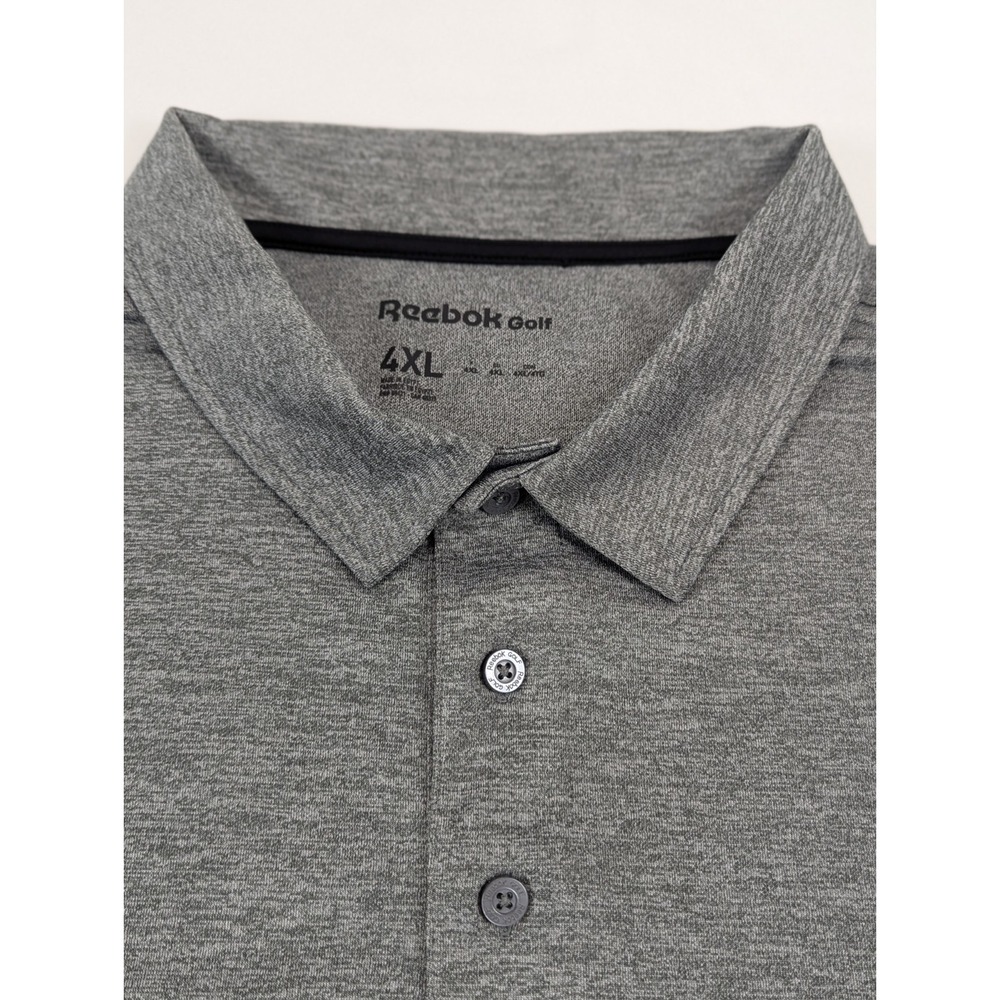 Reebok Performance Golf Polo Shirt Mens 4XL Big Tall Gray Stretch Breathable - Picture 6 of 6